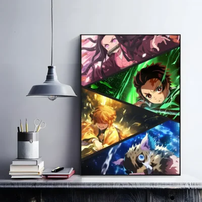 Demon Slayer Main Characters Wall Art