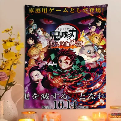 Demon Slayer Last Fight Tapestry