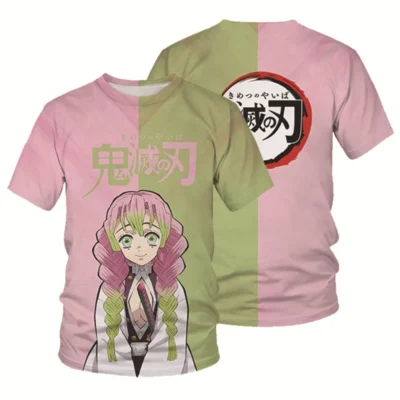 Demon Slayer Beautiful Mitsuri Colorful 3D T-Shirt
