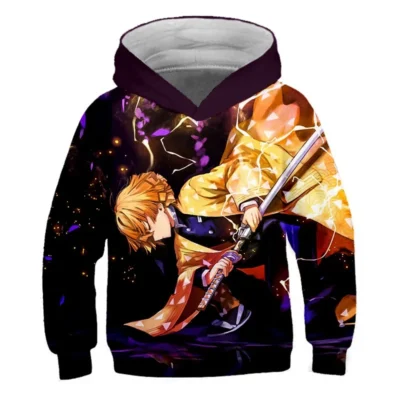 Demon Slayer Zenitsu 3D Hoodie