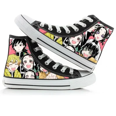 Demon Slayer Hashira Art High Top Canvas
