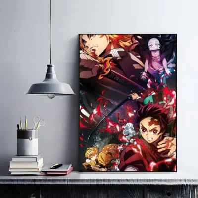 Demon Slayer Dark Night Wall Art