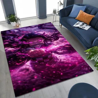 Demon Slayer Flame Pattern Rug