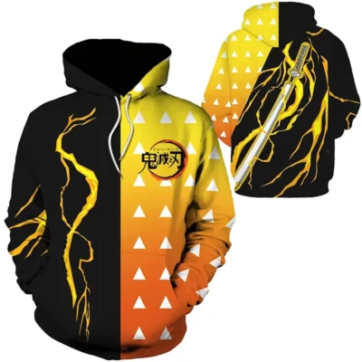 Demon Slayer Thunder Breath 3D Hoodie