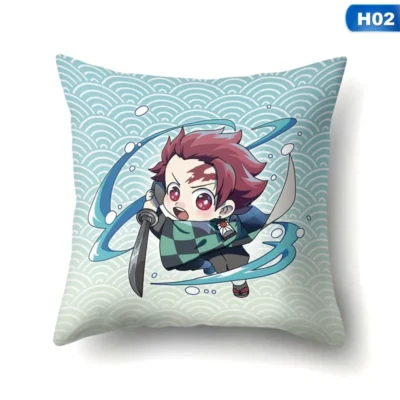 Demon Slayer Chibi Tanjiro Throw Pillow