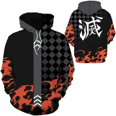 Demon Slayer Dark Flame 3D Hoodie