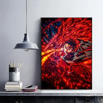 Demon Slayer Flame Hashira Wall Art