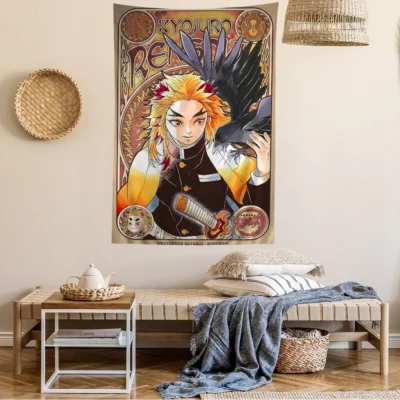 Demon Slayer Rengoku Tapestry
