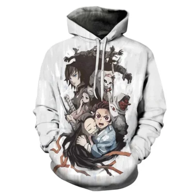 Demon Slayer Kamado Siblings 3D Hoodie