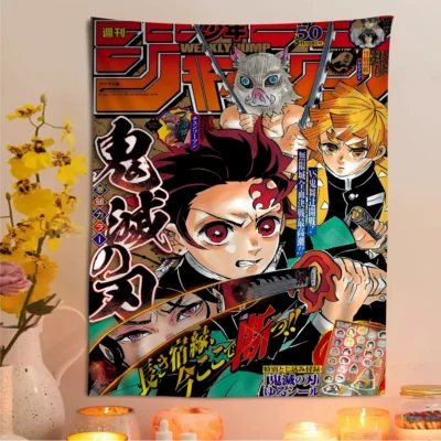 Demon Slayer Ultimate Battle Scene Tapestry