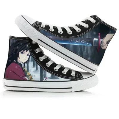 Demon Slayer Giyu Tomioka High Top Canvas