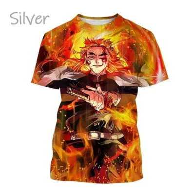 Demon Slayer Rengoku 3D T-Shirt