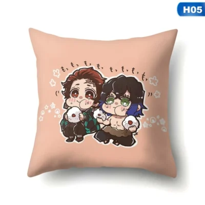Demon Slayer Inosuke Tanjiro Throw Pillow