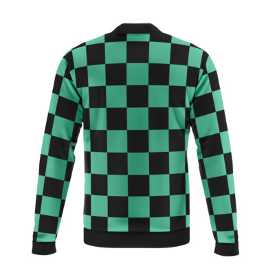 Alternative view of Tanjiro Kamado Demon Slayer Casual Bomber Jacket