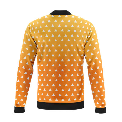 Alternative view of Zenitsu Agatsuma Demon Slayer Casual Bomber Jacket
