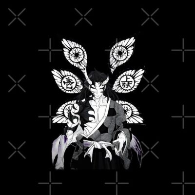 Alternative view of Kimetsu No Yaiba Eyes Kokushibo Tote Bag