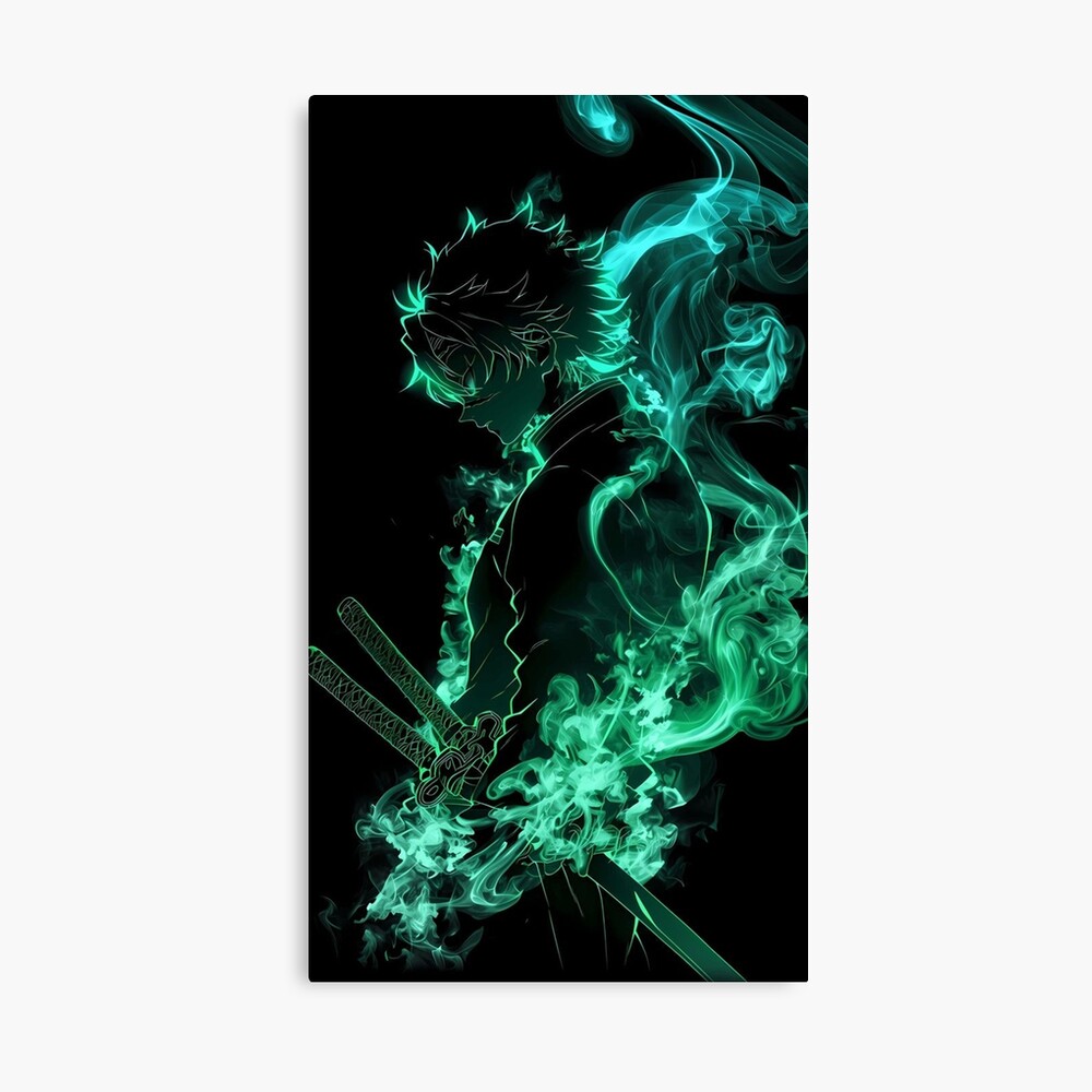 Neon Wind Slayer Sanemi Poster