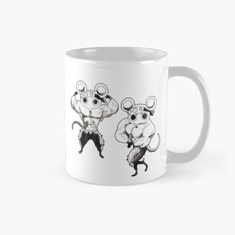 Muscle Mice Sticker Mug