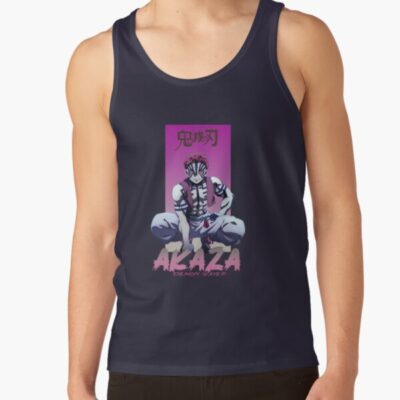 Alternative view of Demon Slayer Akaza Tank Top
