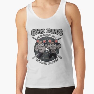 Alternative view of Gym Rats Ninja Muscle Mice Tank Top
