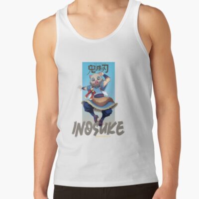 Alternative view of Demon Slayer Inosuke Hashibira Tank Top