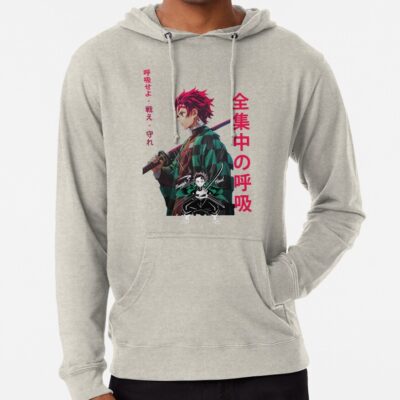 Alternative view of Tanjiro Demon Demon Slayer Hoodie