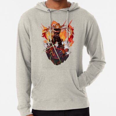 Alternative view of Demon Slayer Rengoku Kyojuro Hoodie