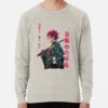 ssrcolightweight sweatshirtmensoatmeal heatherfrontsquare productx1000 bgf8f8f8 4 - Demon Slayer AU Store