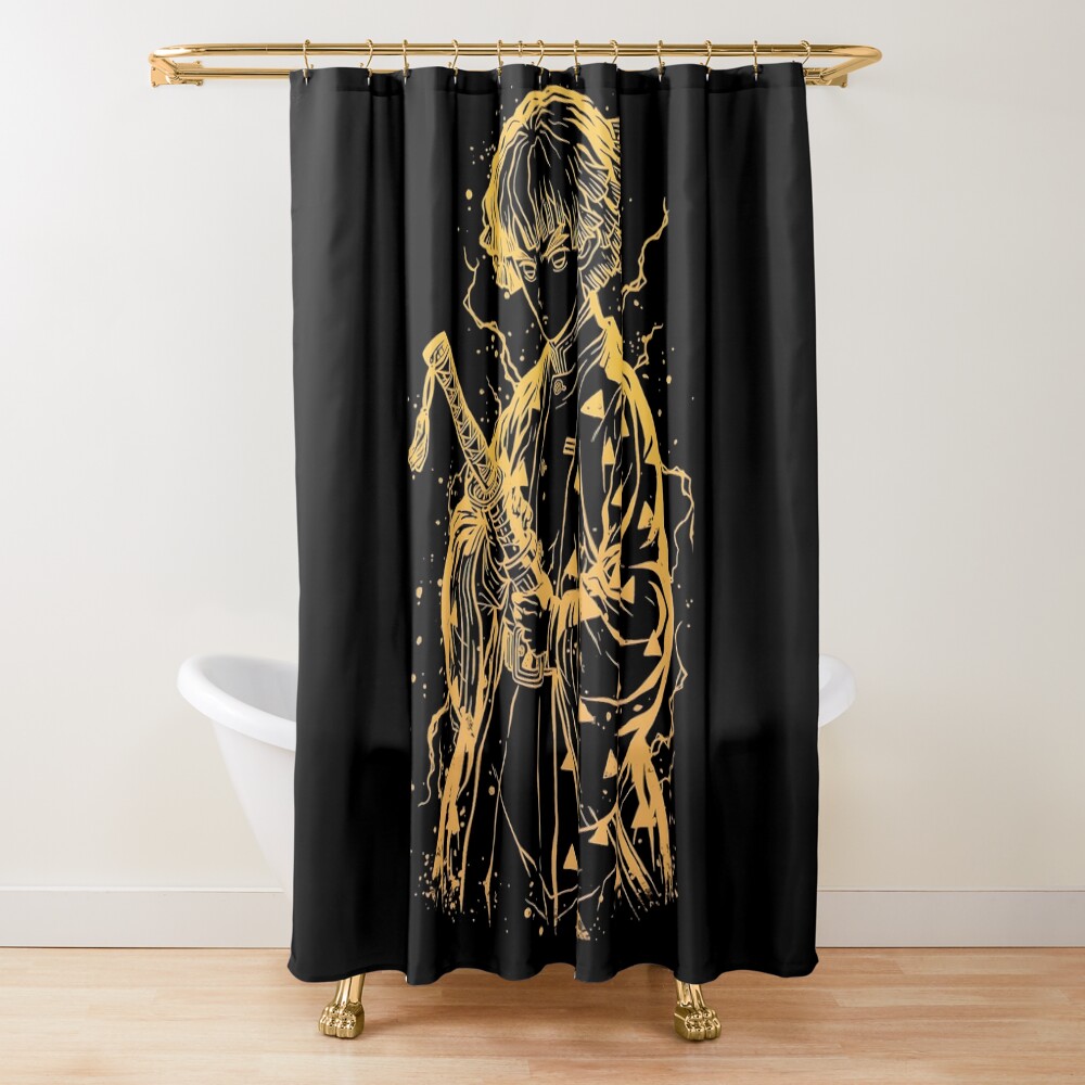 Thunder Lines Shower Curtain