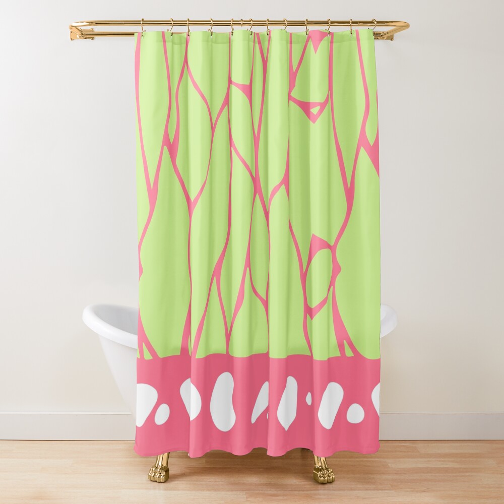 Demon Slayer Kanao Tsuyuri Butterfly Shower Curtain