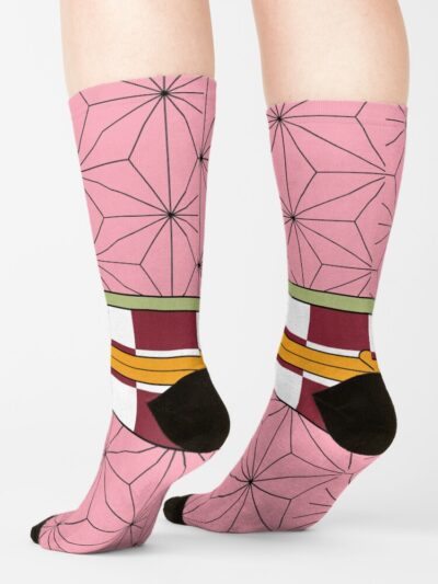 Alternative view of Nezuko Kamado Kimono Socks