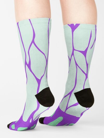 Alternative view of Demon Slayer Kocho Shinobu Butterfly Socks