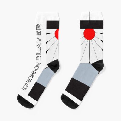 Demon Slayer Hanafuda Earring In Pair Fan Art Socks