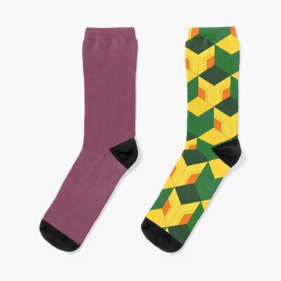 Giyu Tomioka Demon Slayer Pattern Socks